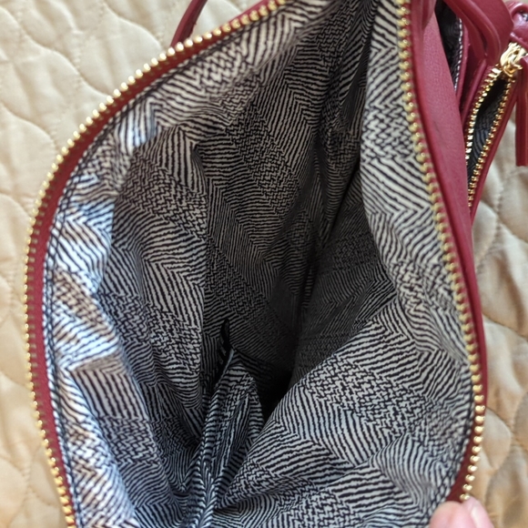 Red Antik Kraft Fold over bag - Picture 6 of 6